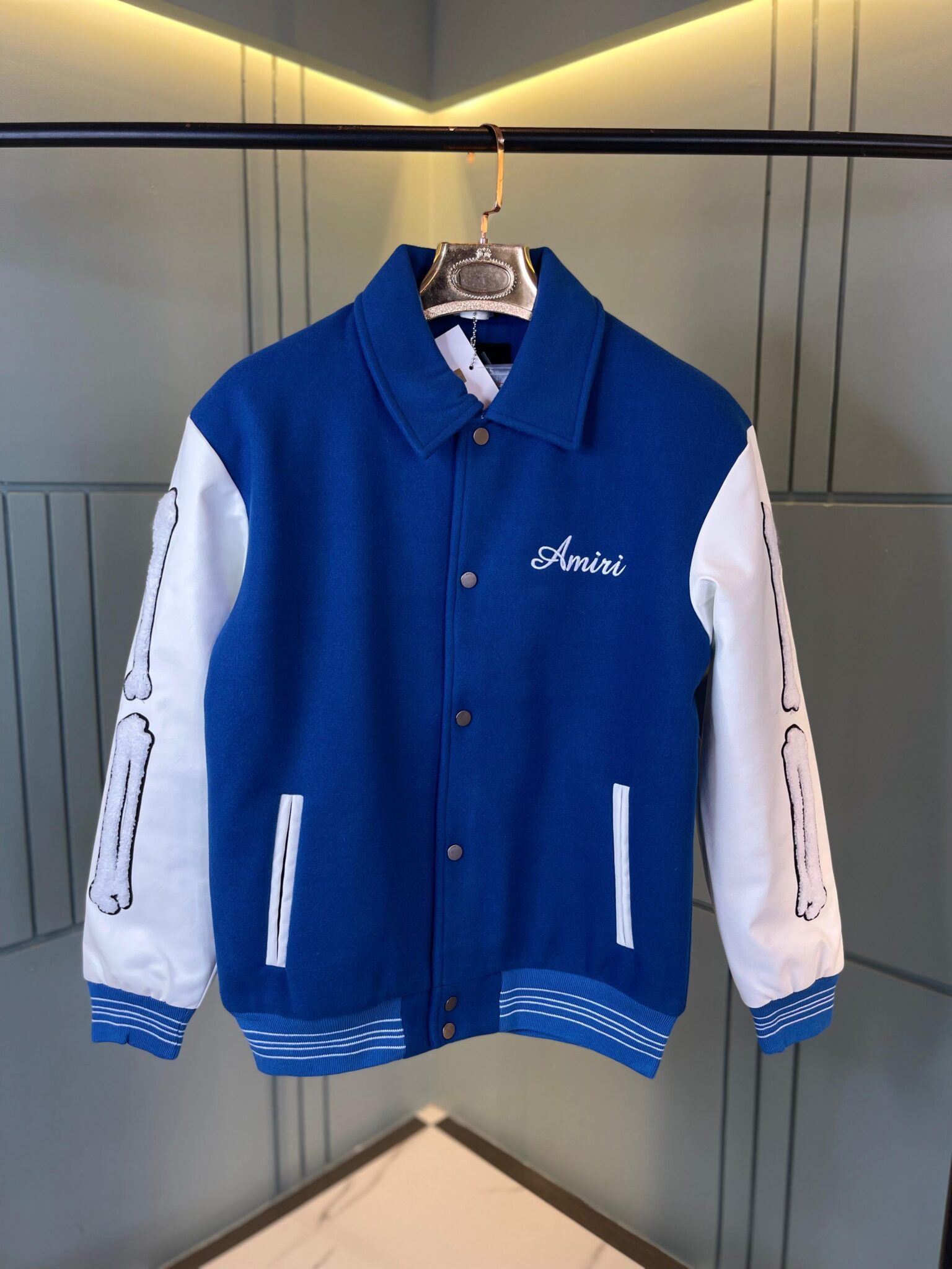AMIRI Bone Imported Surplus Jacket (BLUE) - Best Deals Guru